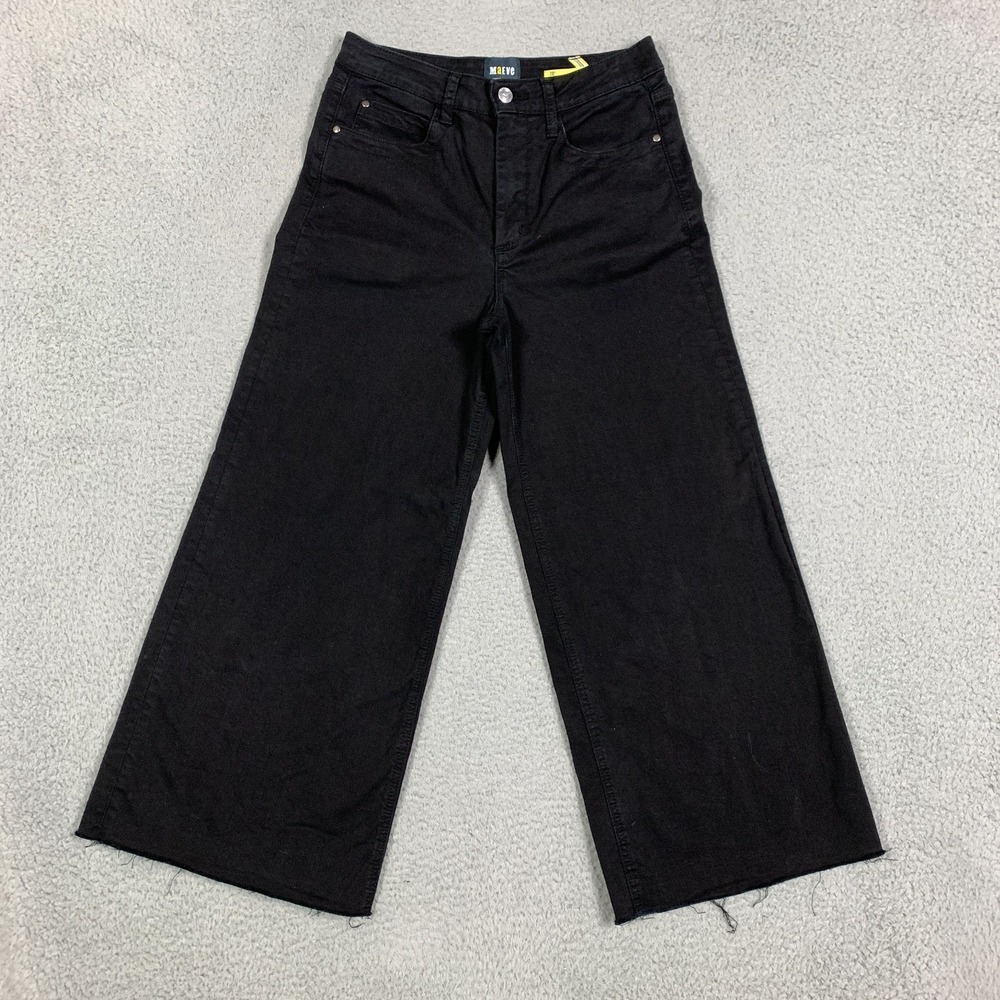 Anthropologie Black Wide Leg Flare Jeans